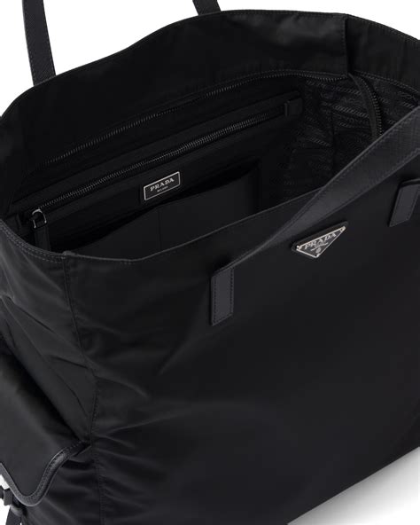 prada nylon tote black|conscious prada nylon bag.